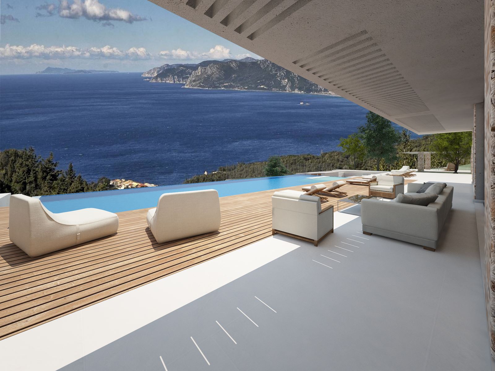 Modern Two-Storey Villa in Corfu