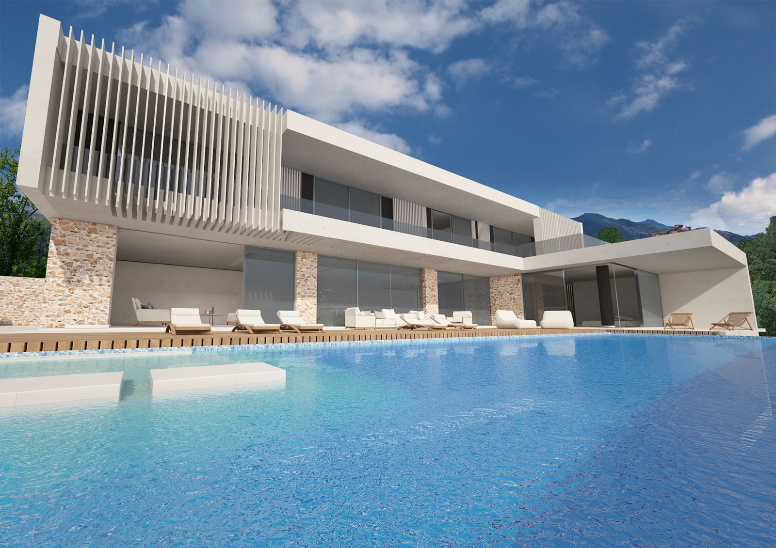 Modern Two-Storey Villa in Corfu